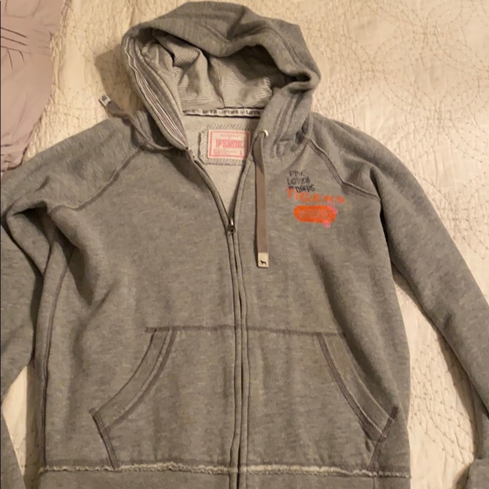 Victoria’s Secret PINK Auburn zip up hoodie